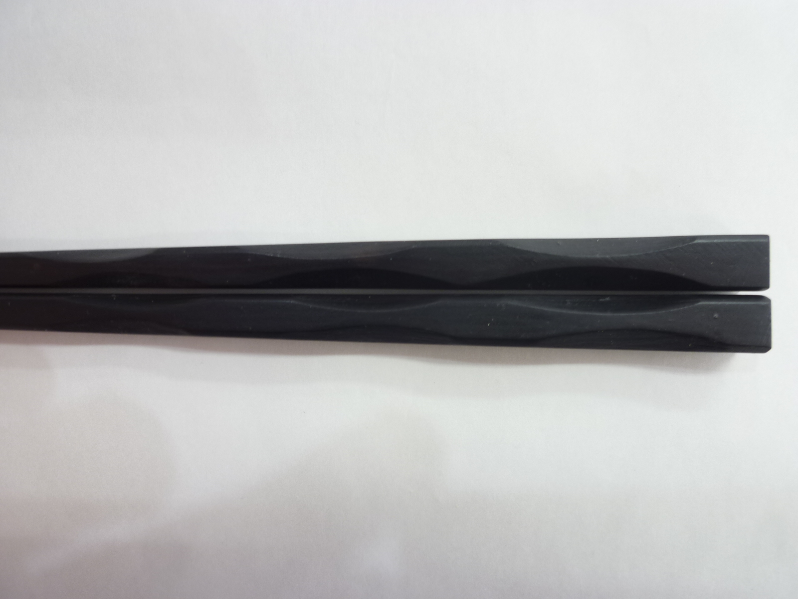 木製本黒檀握りやすい四角箸23cm