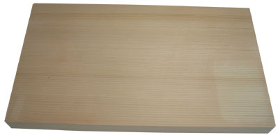 木製米桧まな板(麺切台)42X24X3