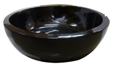 木製手づくりｸﾘﾇｷ木鉢深尺５総黒