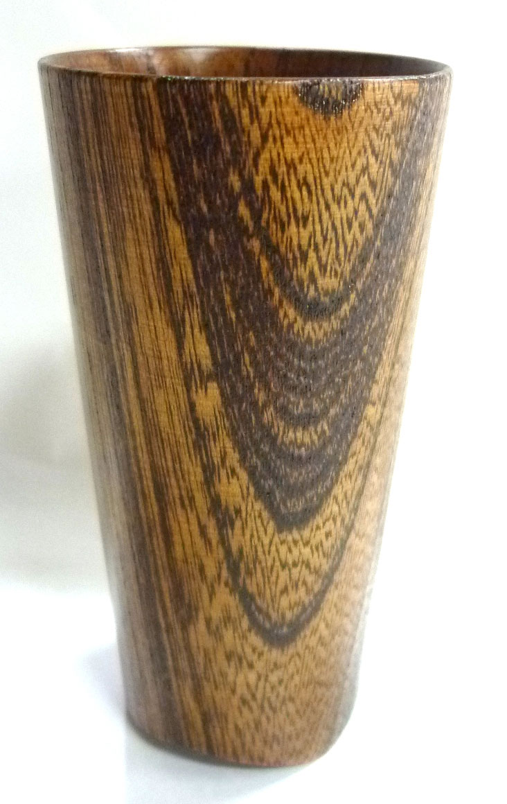 木製一口グラス-欅スリ漆 芸大漆芸科デザイン